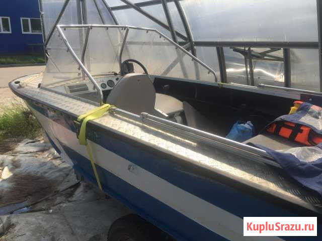 Катер Прогресс 4 с мотором Honda 50 Дубна - изображение 1