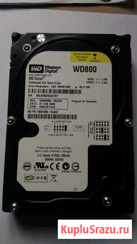 Жесткий диск Western Digital 80 GB IDE (WD800BB) Пермь - изображение 1