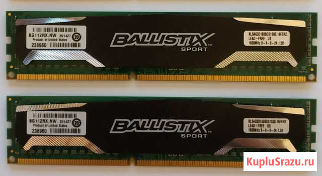 Crucial Ballistix Sport 8GB (2 x 4GB) Белгород - изображение 1