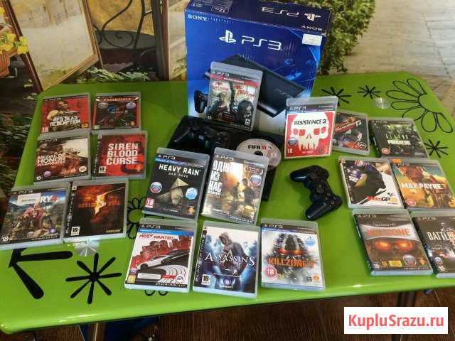 PS3 С Двумя Джостиками и мувами Курган - изображение 1