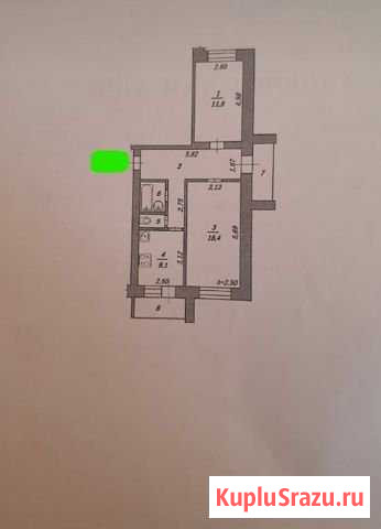 2-к квартира, 56 кв.м., 4/9 эт. Майский - изображение 1