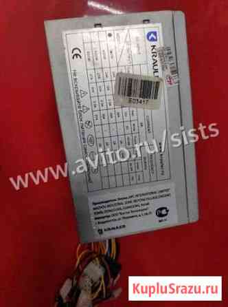 Блок питания 360W Krauler (24+4pin/ 2 SATA/ 3molex Красноярск