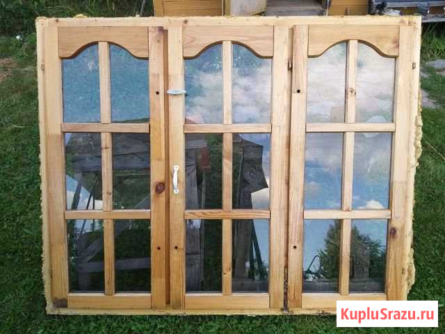 Деревянные окна для веранды Протвино - изображение 1