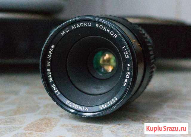 Minolta MD rokkor macro 50mm f/3.5 + MD-NEX кольцо Старый Оскол - изображение 1