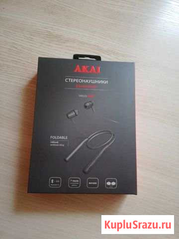 Беспроводные наушники akai hd204b Уфа - изображение 1