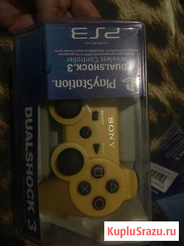 Джойстик для ps3 желтый Королев - изображение 1