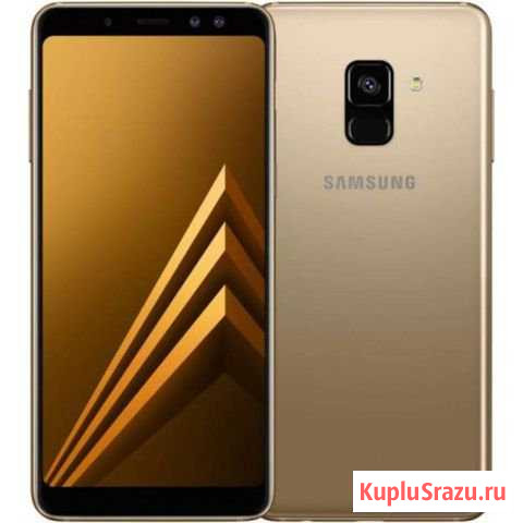 Самсунг A8 Gold 5.6(4/32гб) 2018г Оригинал Обмен Брянск - изображение 1