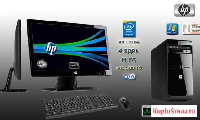 Комп. Офисный HP Pro Intel Core i5 8 Gb Химки - изображение 1