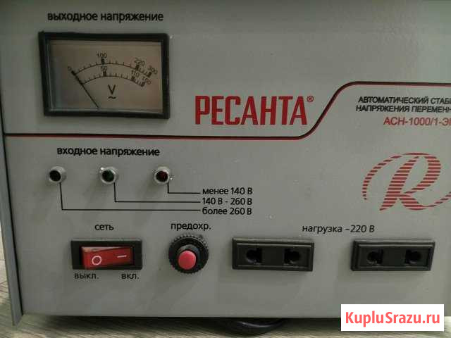 Продам cтабилизатор напряжения ресанта ACH-1000 Астрахань - изображение 1
