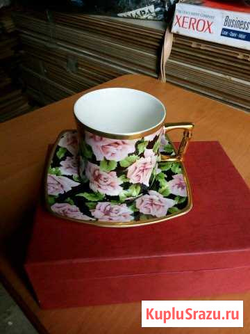 Чашка и блюдце подарочные Лобня - изображение 1