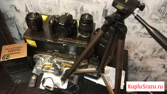Nikon D5100 18-55ll kit+ YN50mm F1.8N Архангельск - изображение 1