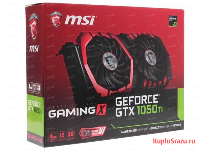 Видеокарта MSI GeForce GTX 1050 Ti gaming X Шумиха - изображение 1