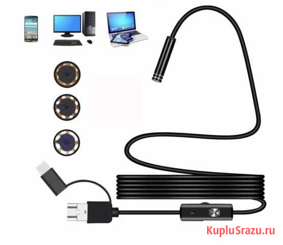 Новый эндоскоп USB водонепроницаемая камера 10 мет Вязники - изображение 1