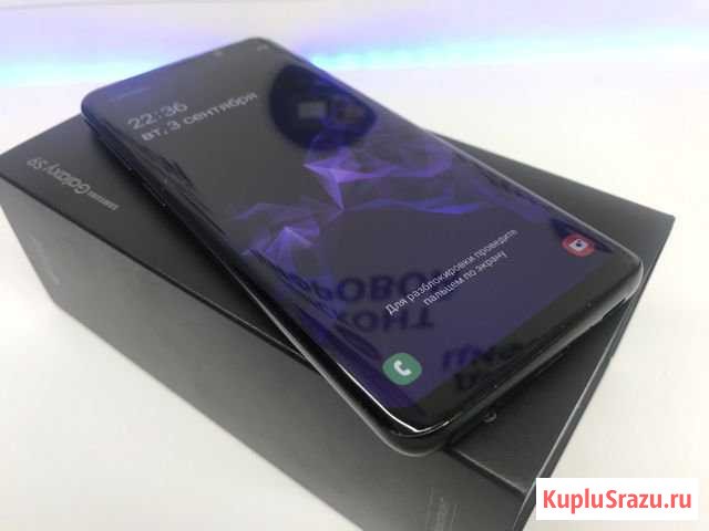 Рст/Смартфон SAMSUNG Galaxy S9 4+64Gb/BlackDiamond Вологда - изображение 1