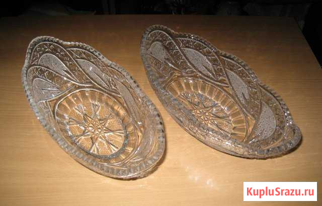 Хрустальная ладья большая(салатник) Жуковский - изображение 1