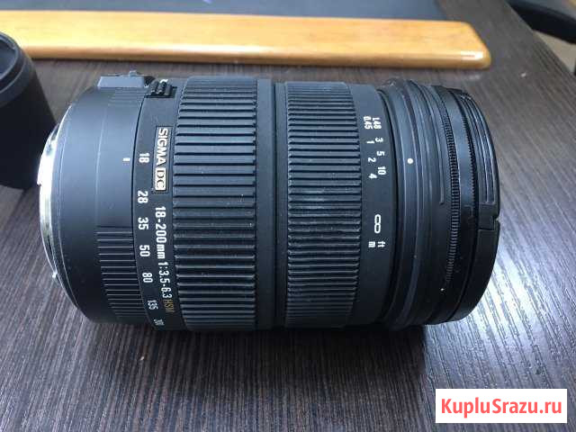 Объектив Sigma DC 18-200 mm 1:3,5 - 6,3 HSM Хабаровск - изображение 1