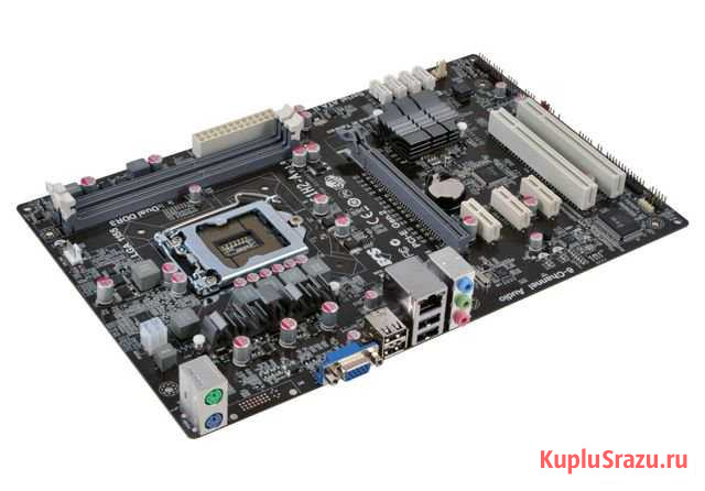 Ecs h61h2-a v1.0 Материнка 1155 сокет Вологда - изображение 1