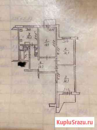 3-к квартира, 74 кв.м., 9/9 эт. Зубцов