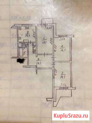 3-к квартира, 74 кв.м., 9/9 эт. Зубцов - изображение 1