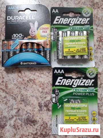 Батарейки Duracell, аккумуляторы Energizer Кемерово - изображение 1