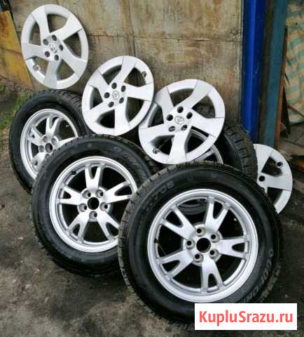 Шины зима goform 195/65 R15 + литьё Райчихинск - изображение 1