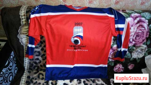 Футболка N1 Чемпионат Мира по хоккею 2007 2008 Новоуральск - изображение 1