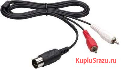 Кабель переходник онц-5(DIN 5 pin) - 2 RCA 1,2 м Ангарск - изображение 1