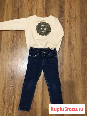 Джинсы и кофта Zara 104 Владимир - изображение 1