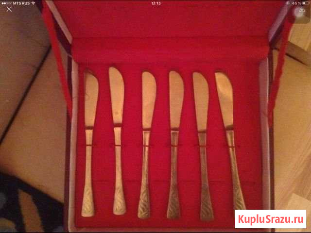 Ножи столовые, позолота Константиновский - изображение 1