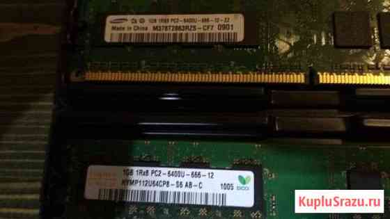 2 планки памяти ddr2 1 gb 800 Mhz Раменское