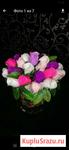 Букет роз. Розы из мыла. Цветы. Подарок Батайск - изображение 1