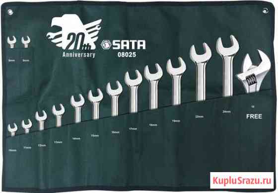 Набор комбинированных ключей SATA 08025, Новый Волжский