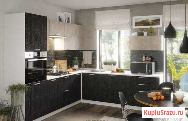 Кухонный гарнитур Бетон 1.5*2.6м Воронеж - изображение 1
