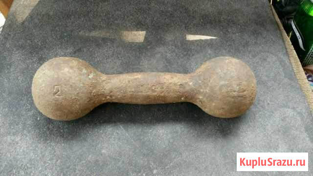 Гантеля чугунная 2кг, 1 шт Новосибирск - изображение 1