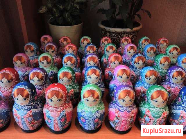 Матрешки 5 мест высота 14 см Сергиев Посад - изображение 1