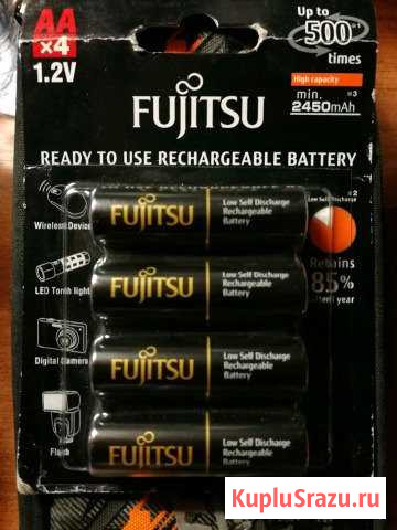 Аккумуляторы. Батарейки Fujitsu (пальчиковые) Кемерово - изображение 1