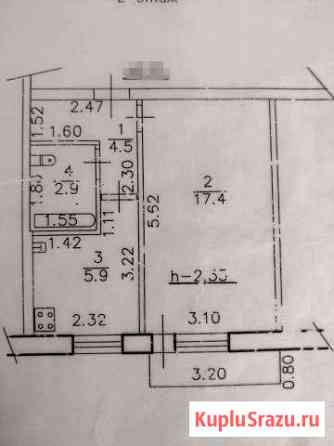 1-к квартира, 31 кв.м., 2/5 эт. Шушенское