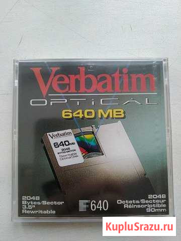 Оптический диск Verbatim 640 mb Новосибирск - изображение 1