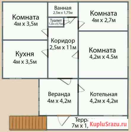 Дом 125 кв.м. на участке 10 сот. Свирск