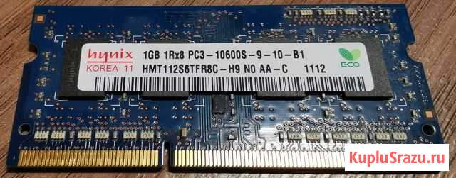 Hynix HMT112S6TFR8C-H9, SO-dimm DDR3, 1Gb Магнитогорск - изображение 1