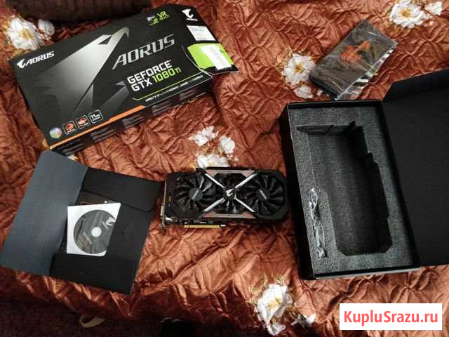 GTX Aorus 1080 TI 11Gb Соликамск - изображение 1