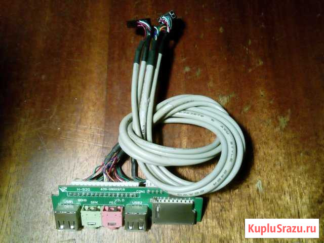 Планка портов на корпус 2*usb 3.0 + hdaudio + sd Ангарск - изображение 1