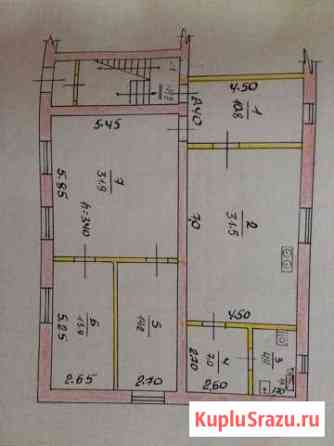 3-к квартира, 113.7 кв.м., 1/2 эт. Тургенево