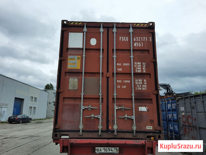 Контейнер 40 футов High Cube — купить контейнер в СПб с доставкой Санкт-Петербург - изображение 1