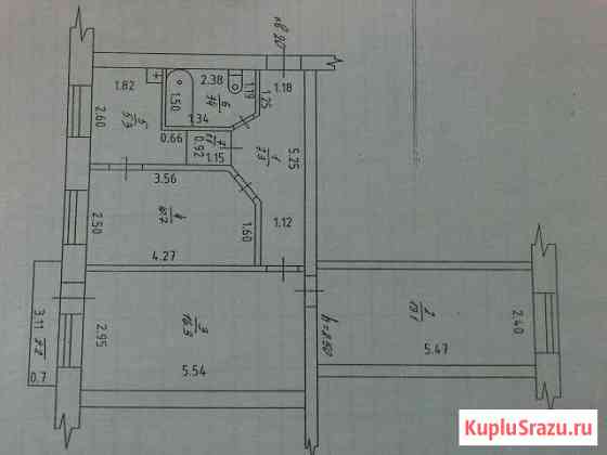 3-к квартира, 58 кв.м., 5/5 эт. Камень-на-Оби