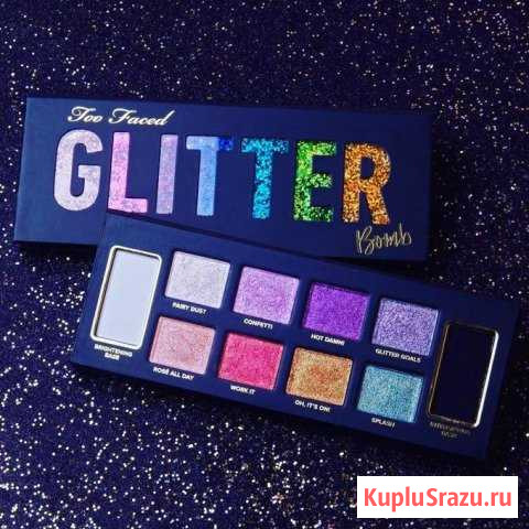 Палитра мерцающих теней для век TOO faced glitter Улан-Удэ - изображение 1