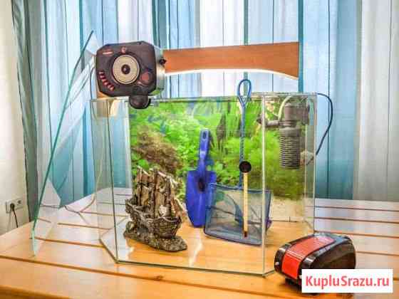 Аквариум + все аксессуары (46л) Кемерово