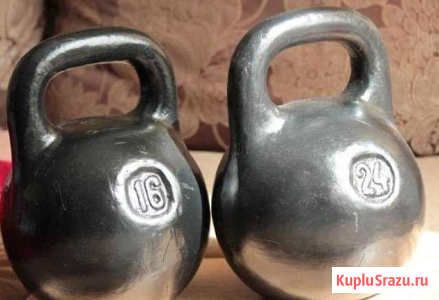 Гиря чугунная 16кг, 24кг и 32кг Пушкино - изображение 1