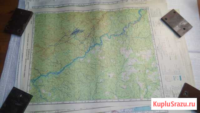 Карта Генштаб России Лесосибирск 1см\5 км Красноярск - изображение 1