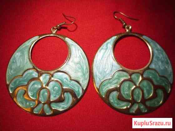 Серьги круглые большие Королев